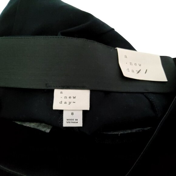 A New Day Elastic waistband for a secure fit Womens Black Slim Fit Pants Size 8 - Picture 4 of 7
